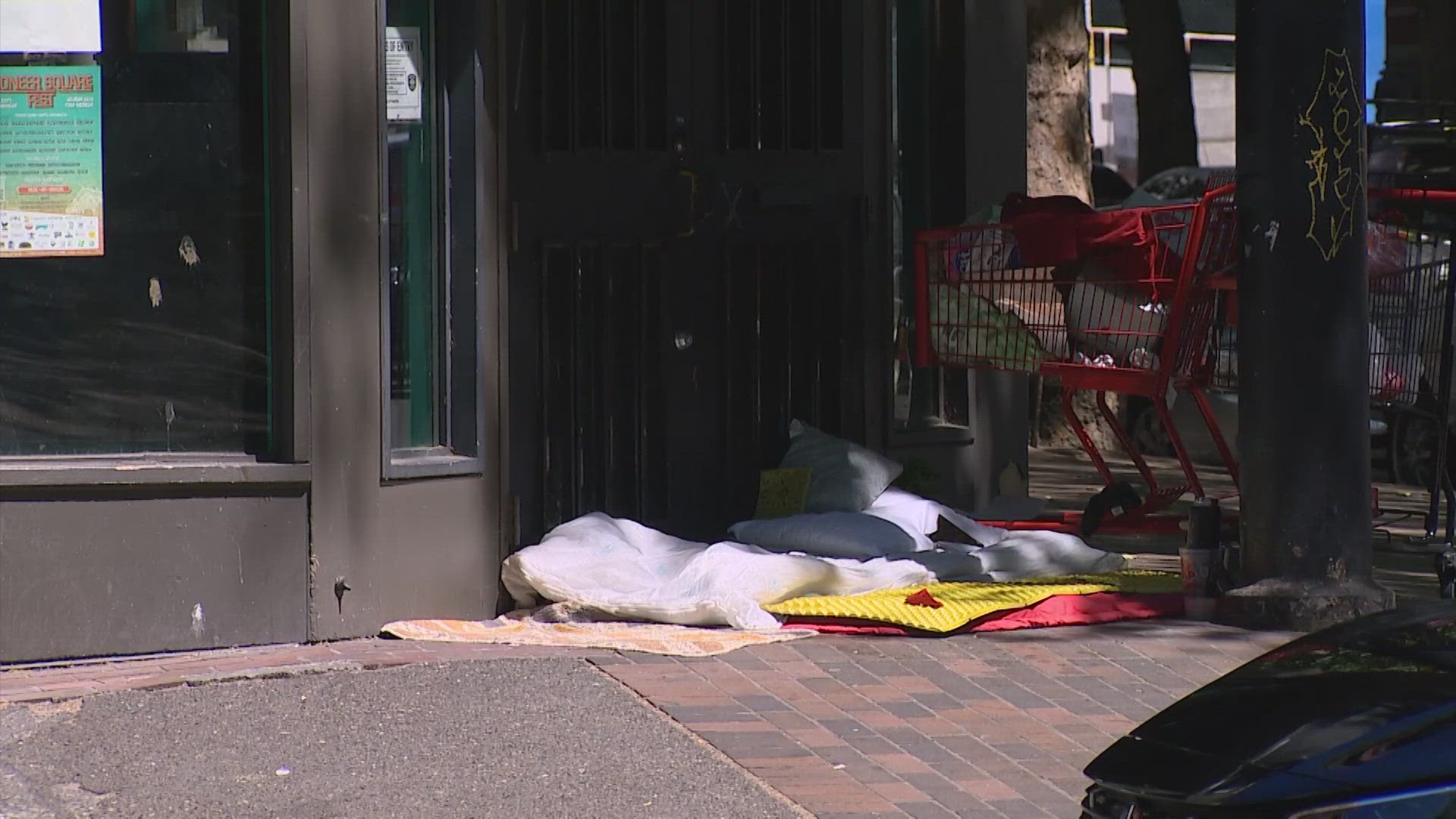 According to the King County Regional Homelessness Authority, there are more than 16,000 homeless people in the county, with 60% of them unsheltered.