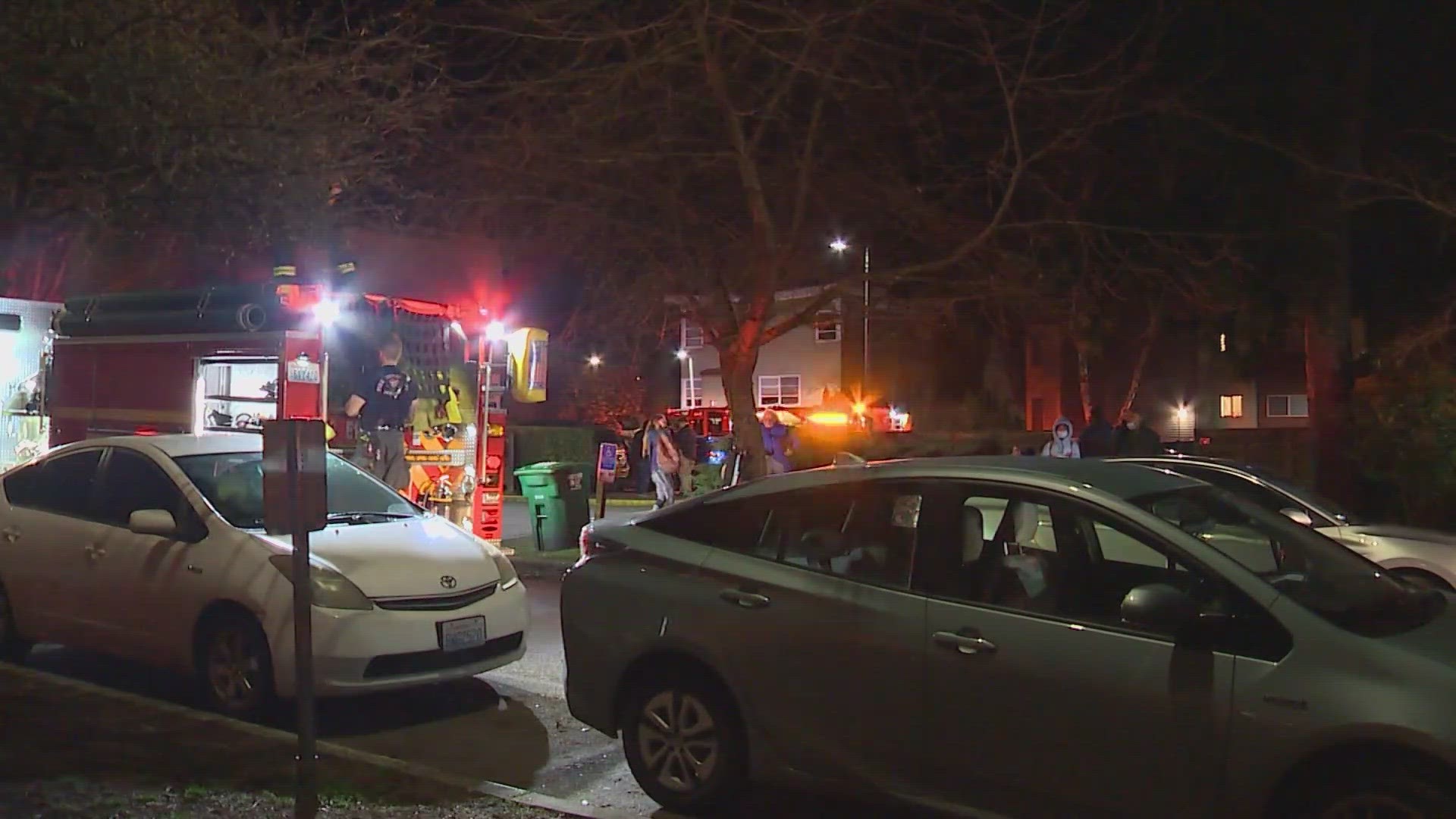 Two people and a dog were found dead after a fire at an apartment in Seattle's central district overnight.