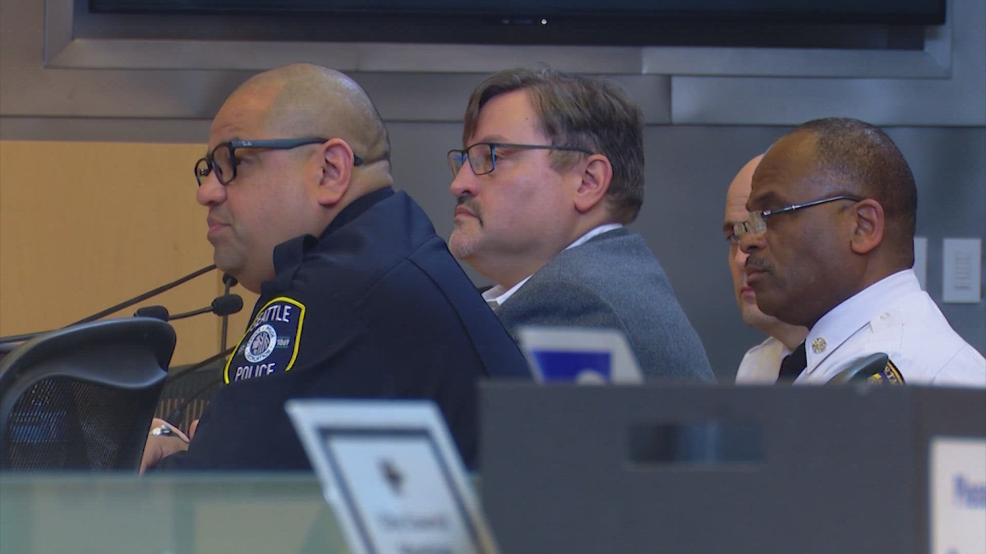 The heads of Seattle's fire, police and CARE departments joined the first public safety committee meeting under the new council to discuss challenges and goals.