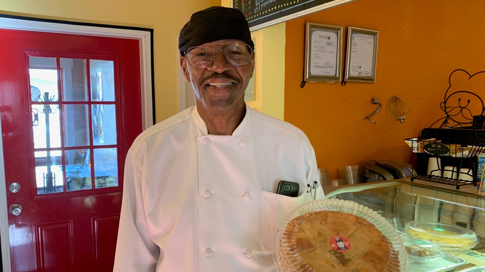 Bill Hart owns Baked from the Hart, a Mount Baker pie shop that specializes in favorites like bean and sweet potato pie.