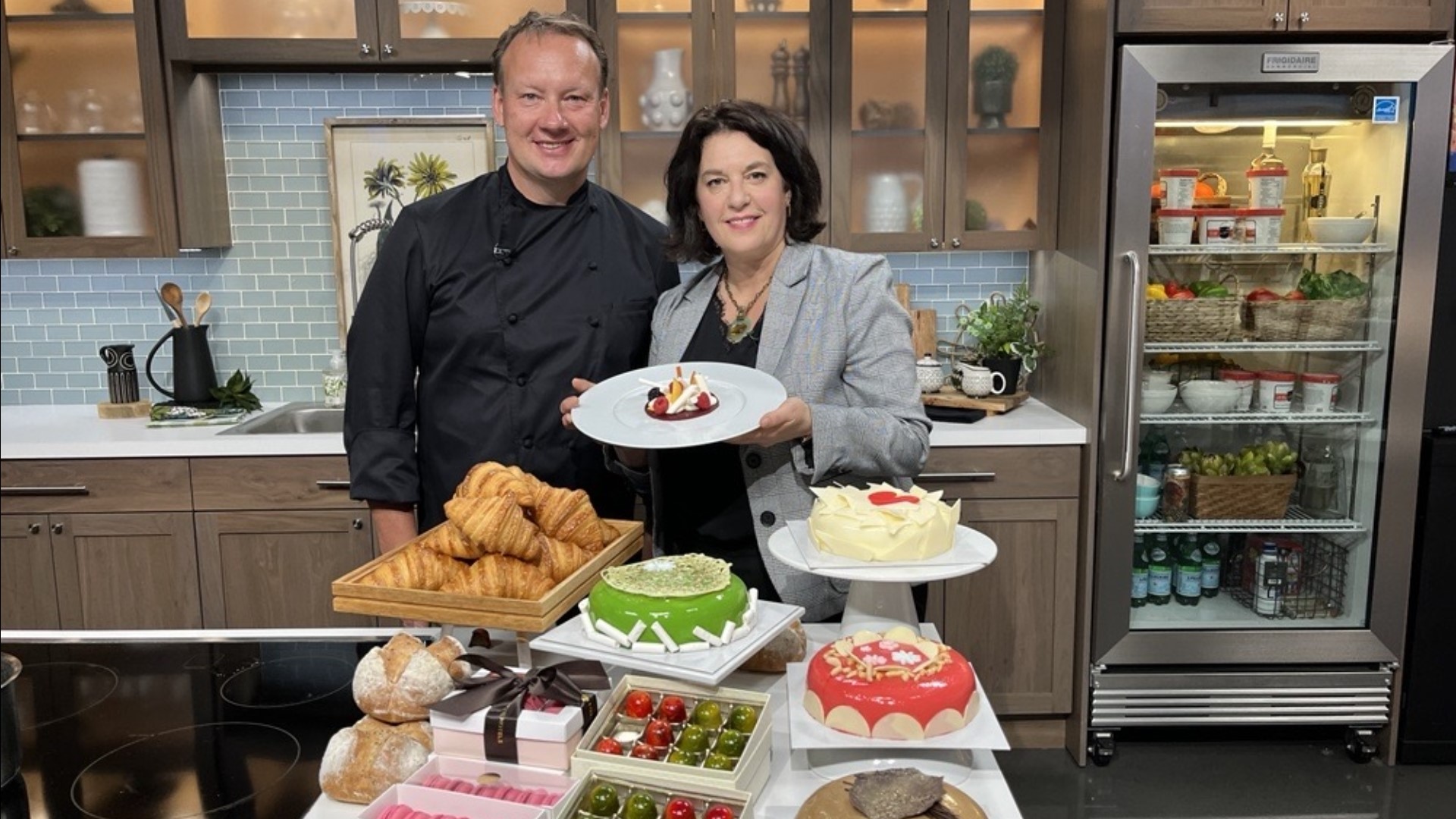 Chef Artis from Charlotte Restaurant and Lounge visits New Day NW to share their award winning pastries and Pavlova recipe.