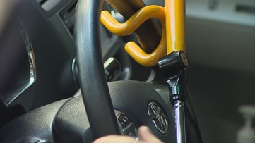 Seattle police giving away steering wheel locks in the month of April