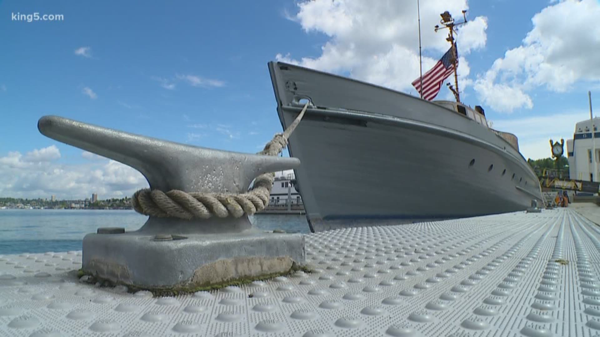 A U.S. Coast Guard cutter that served in D-Day on June 6, 1944 is now docked in South Lake Union through Sunday. The vessel, which rescued wounded soldiers in Normandy 75 years ago, nearly wound up in a scrap yard — until a Washington couple saved it. KING 5's Ted Land reports