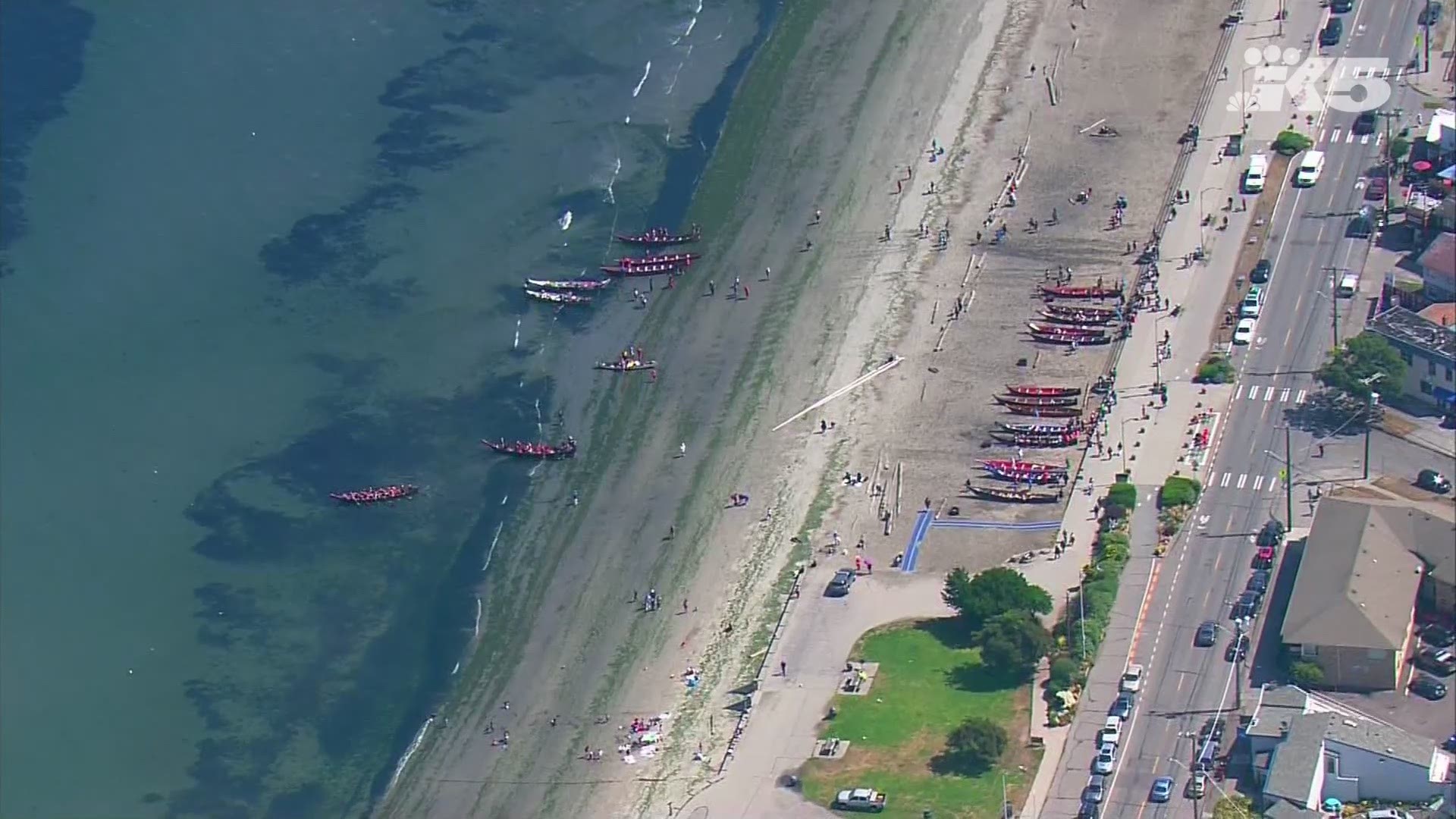 The annual event started at Seattle's Alki Beach.