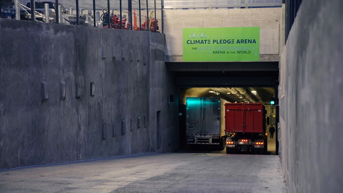 Inside the tunnels below Climate Pledge Arena