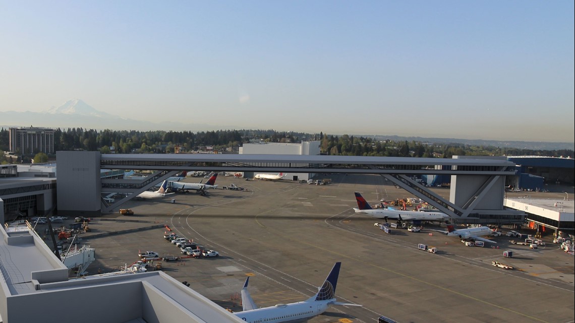 Massive pedestrian walkway at Sea-Tac Airport becoming a reality ...