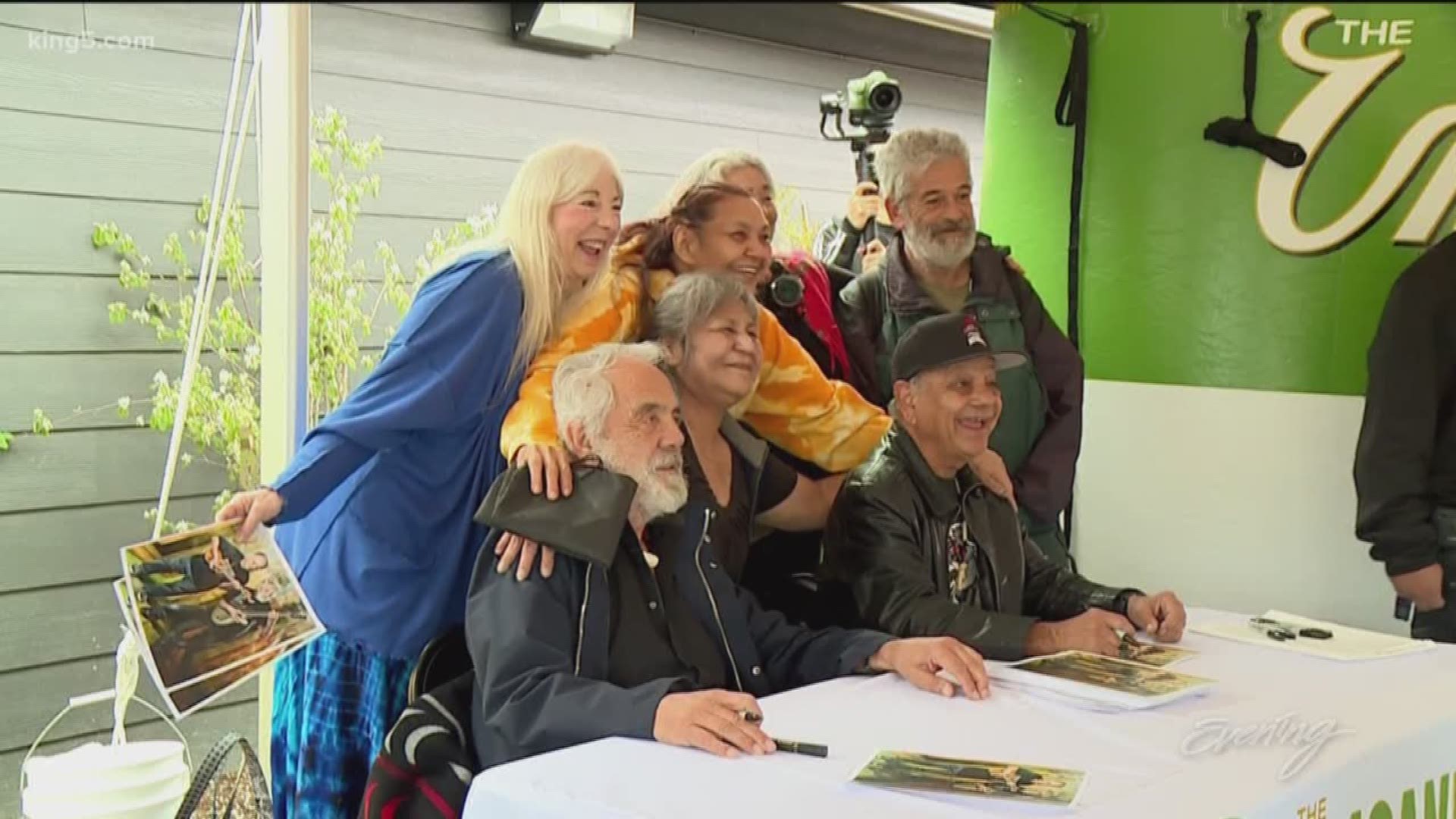 The comedy legends signed autographs for fans at the grand opening of Commencement Bay Cannabis in Tacoma.  Hundreds of people lined up outside the tribal-owned store for a brief moment with the stars.