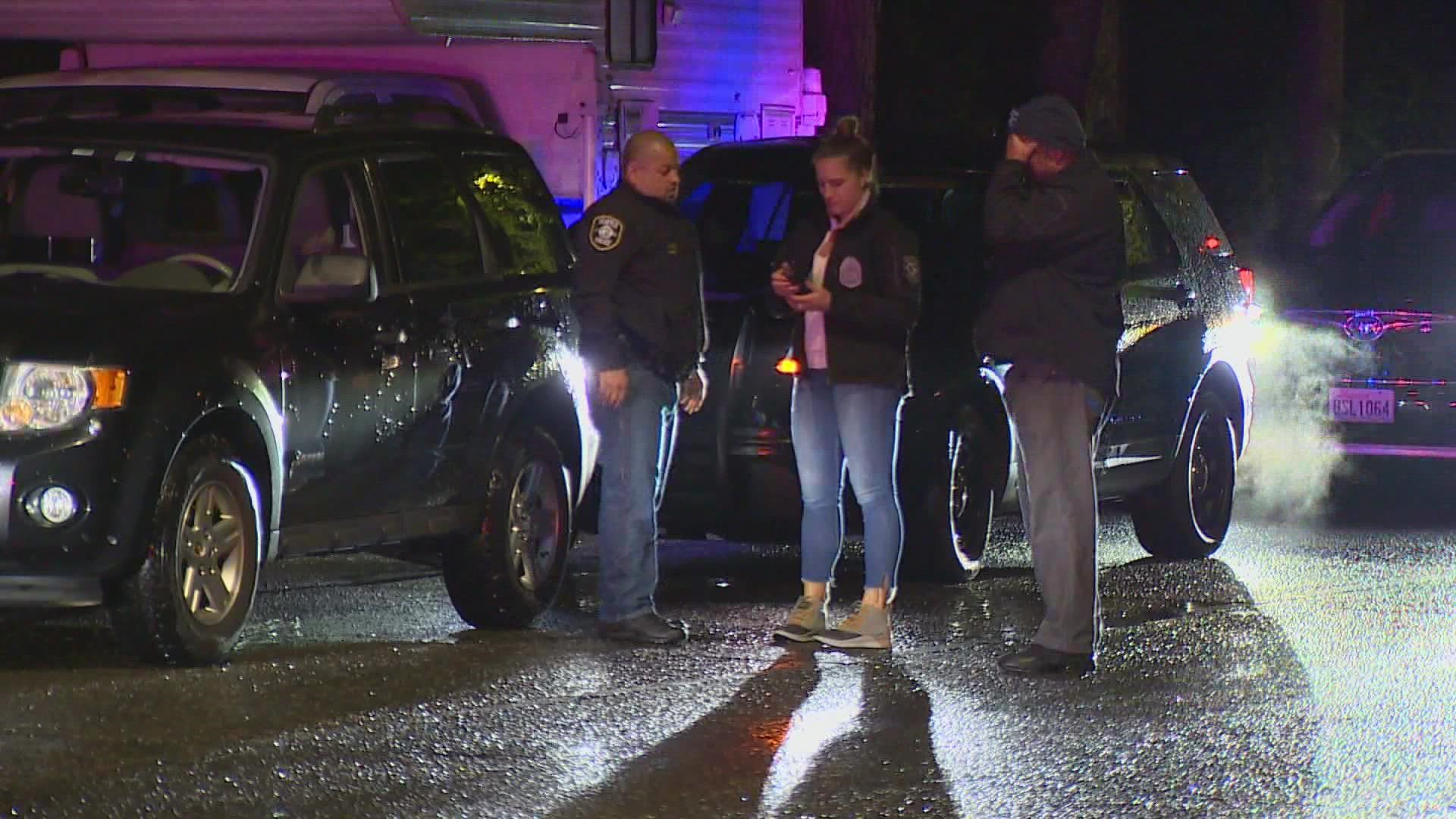 Seattle police said a man was taken into custody Sunday night after shooting at officers near Volunteer Park.