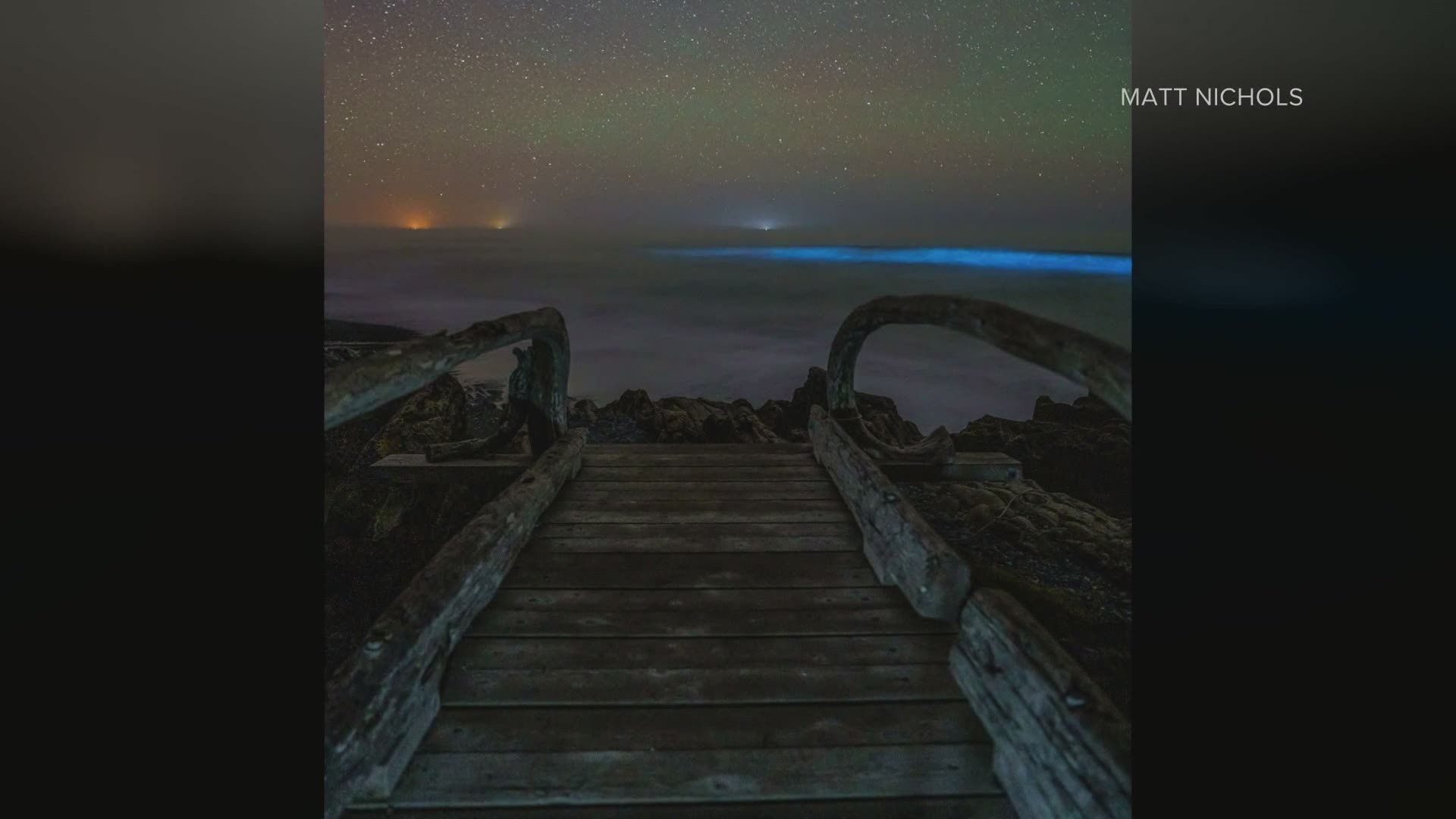 Bioluminescent plankton are causing a beautiful blue glow in waves on the Washington coast that can best be seen after clear, warm days and on darkest nights.