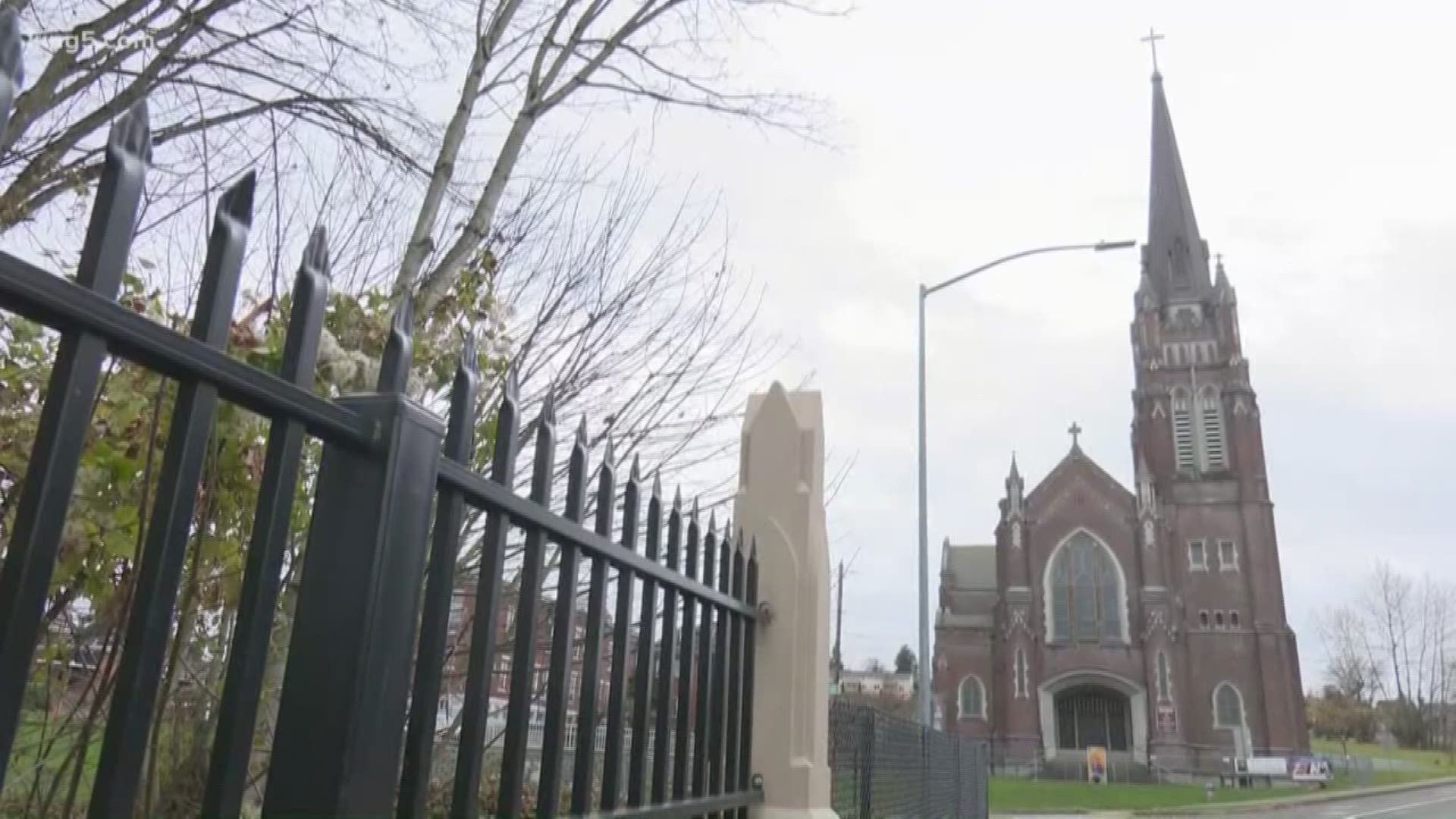 A $500,000 pledge from the Jack and Angela Connelly Family Foundation seeks to help repair and reopen the historic Holy Rosary Catholic Church in Tacoma.