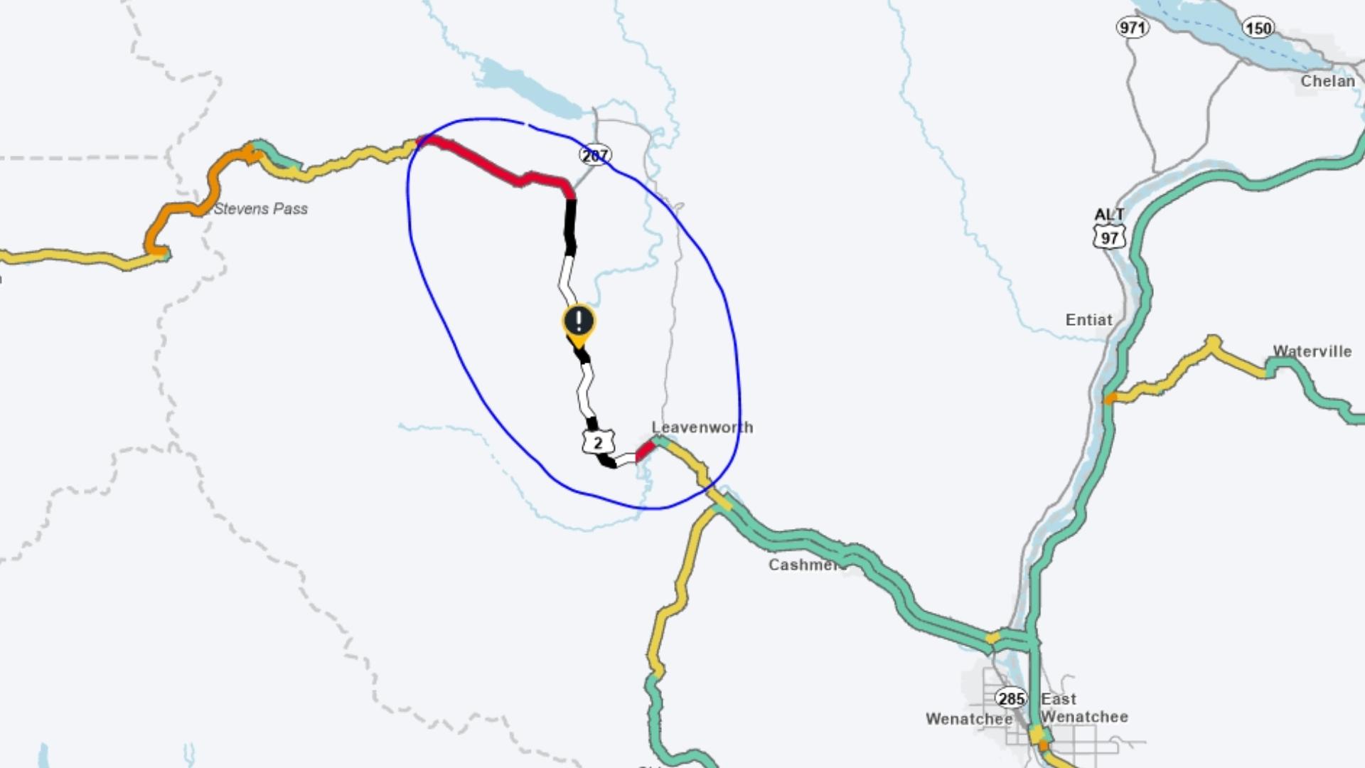 Crash on Highway 2 closes both directions near Leavenworth