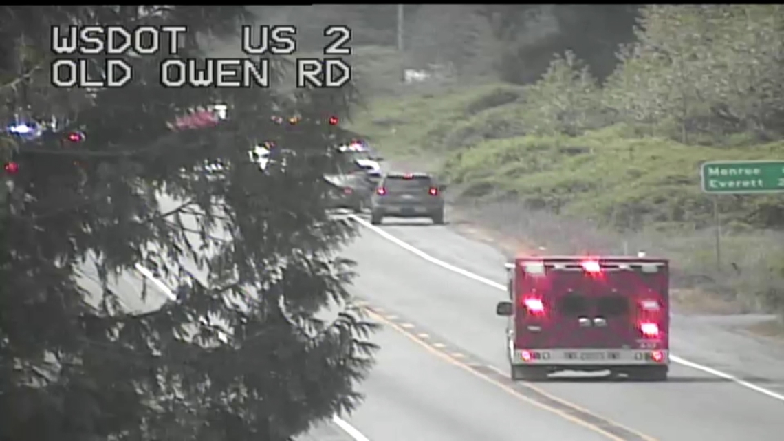 The road closed around 12:30 p.m. and reopened before 1:20 p.m.