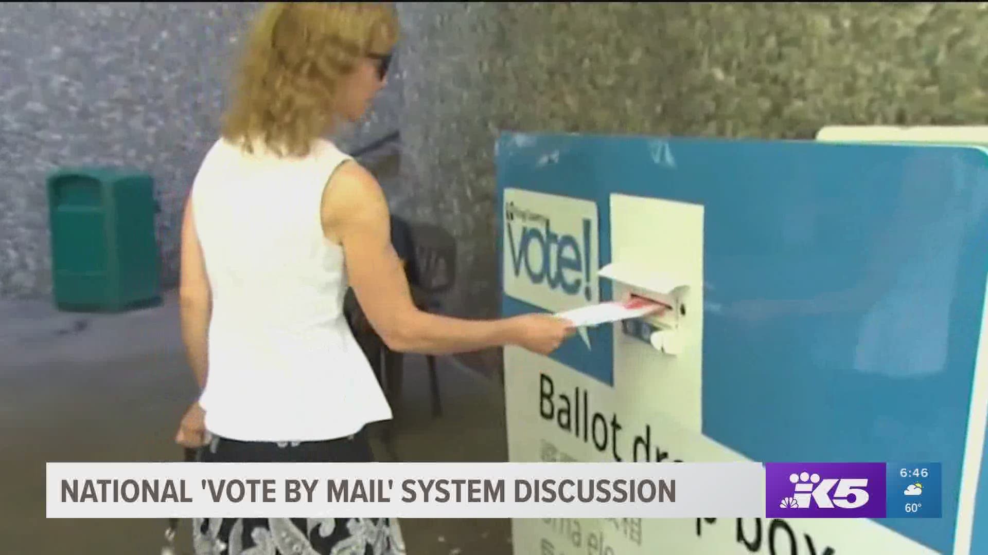 The Washington Secretary of State, a Republican, disagrees with President Trump that there is fraud or corruption with the mail-in vote systems.