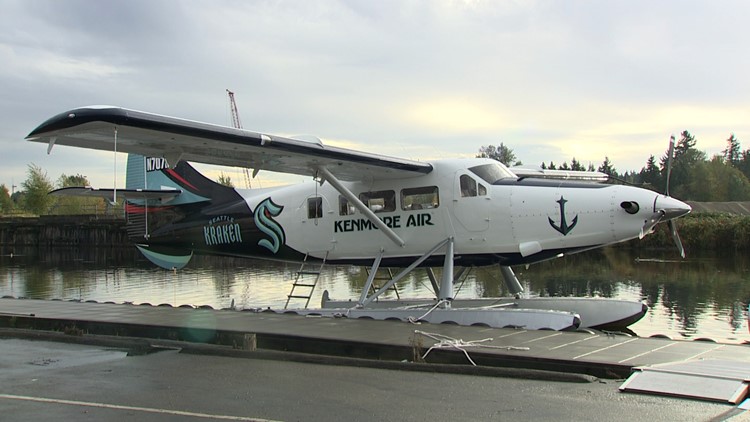 Kenmore Air seaplane gets a Seattle Kraken makeover | king5.com