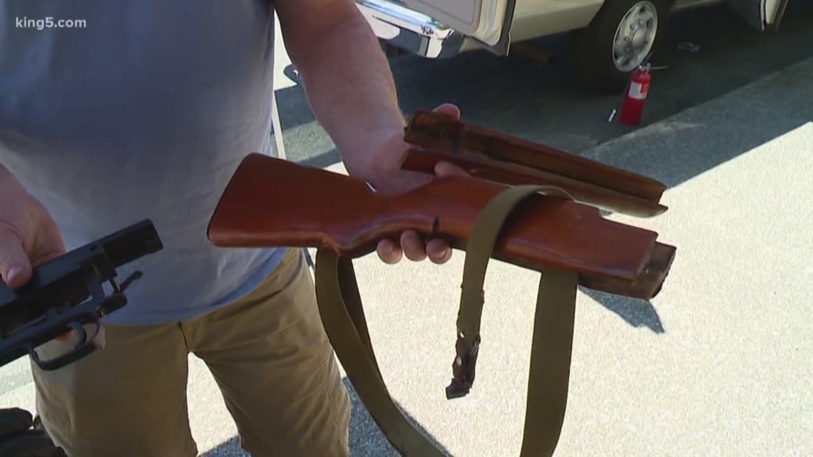 King County students are turning guns into garden tools during a summer program organized by nonprofit groups. KING 5's Sebastian Robertson reports.