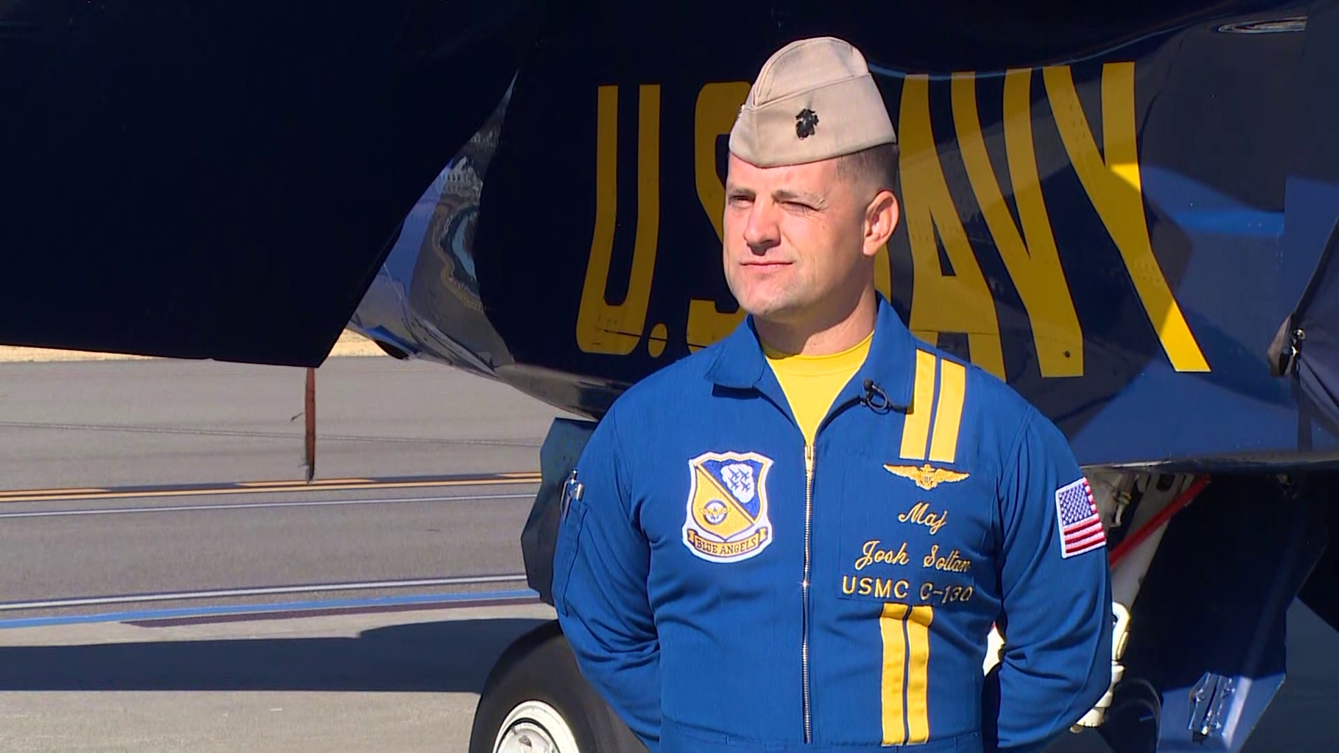 Major Josh Soltan is completing his third and final year with the Blue Angels. This year's Seafair will be his final performance in his home state.