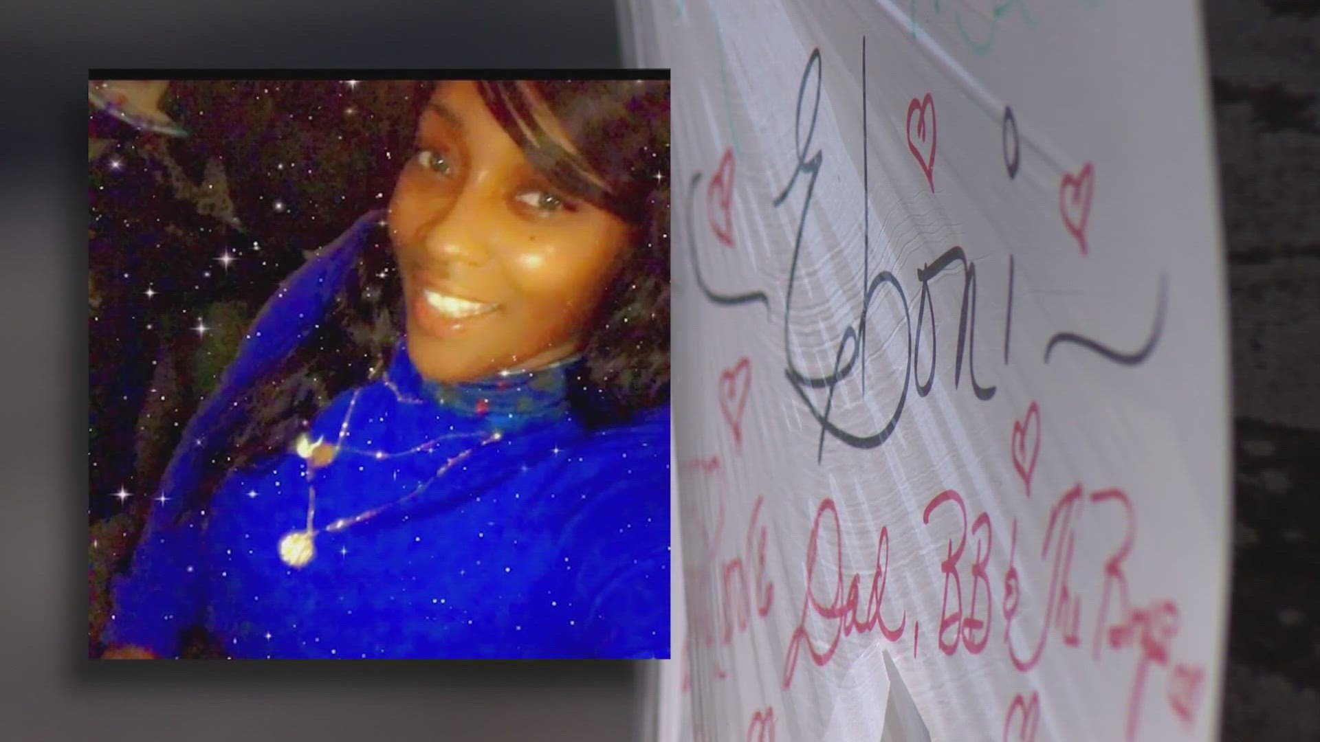 Eboni Walker was shot and killed last Wednesday. Her killer has not been caught.