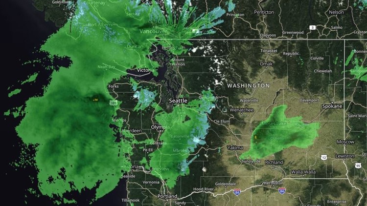 LIVE RADAR: Track rain over western Washington