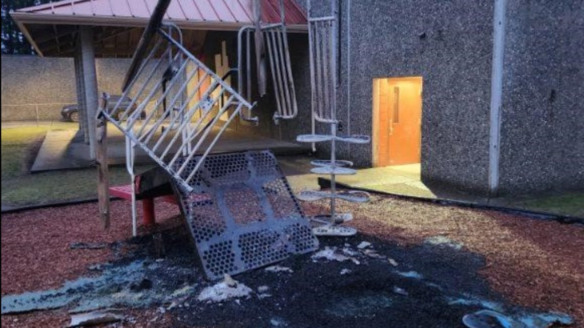 Elementary school playground burned in Port Orchard | king5.com