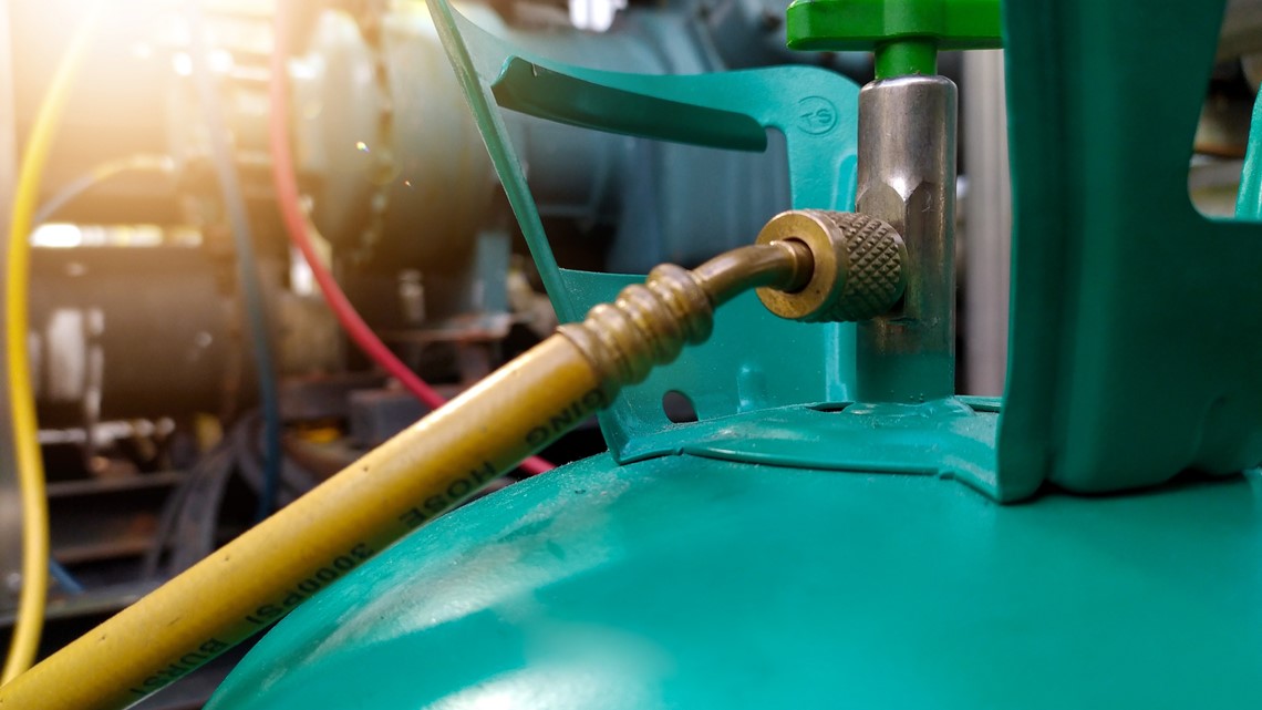 What is freon, chemical aboard ship fire?