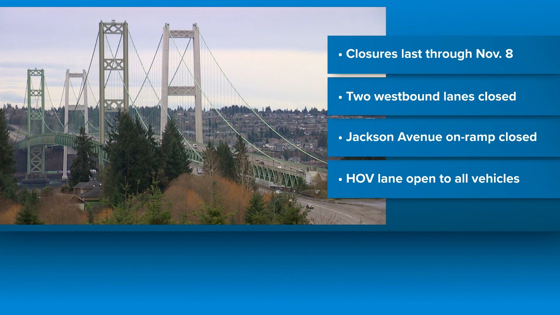 Three-car rollover crash blocks two lanes of northbound I-5 near Mercer ...