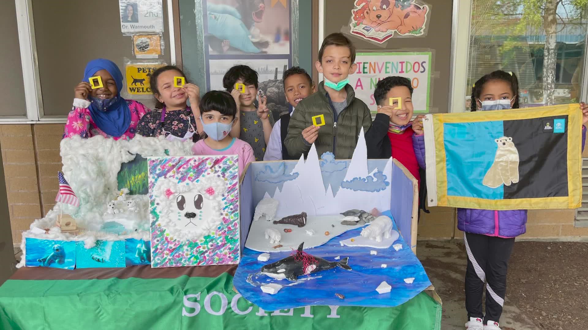 The students at Spruce Elementary hosted an international arctic design contest to inspire other kids to learn more about the Arctic region.