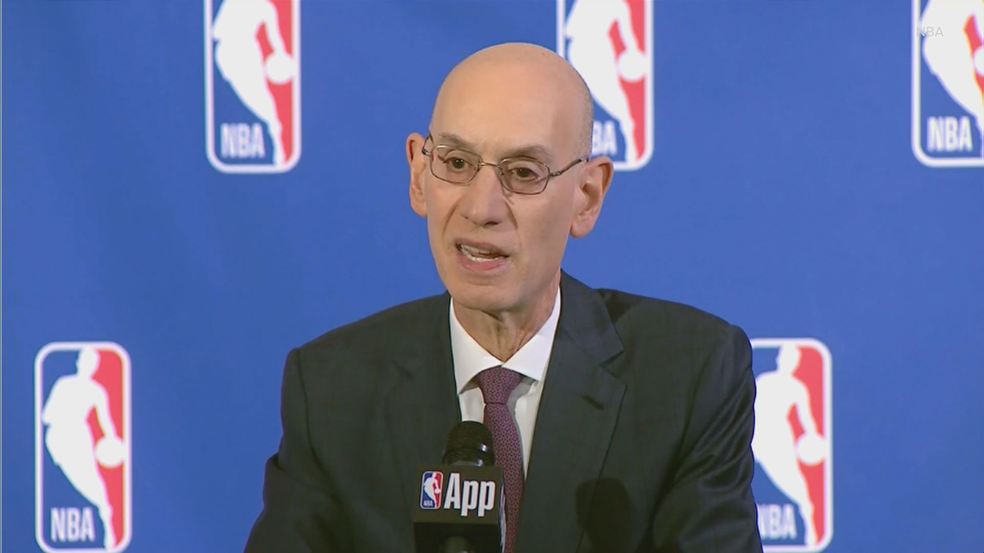 NBA Commissioner Adam Silver answered a question about the league's expansion to Seattle during a press conference March 27, 2025. Video: NBA.