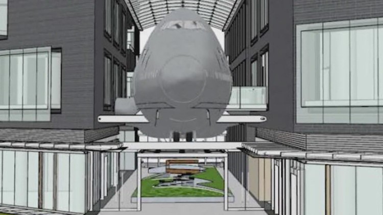 Boeing 747 to be centerpiece of new downtown Seattle apartment tower