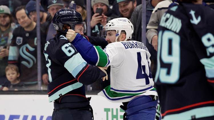 Vancouver visits Seattle after Kuzmenko's 2-goal game
