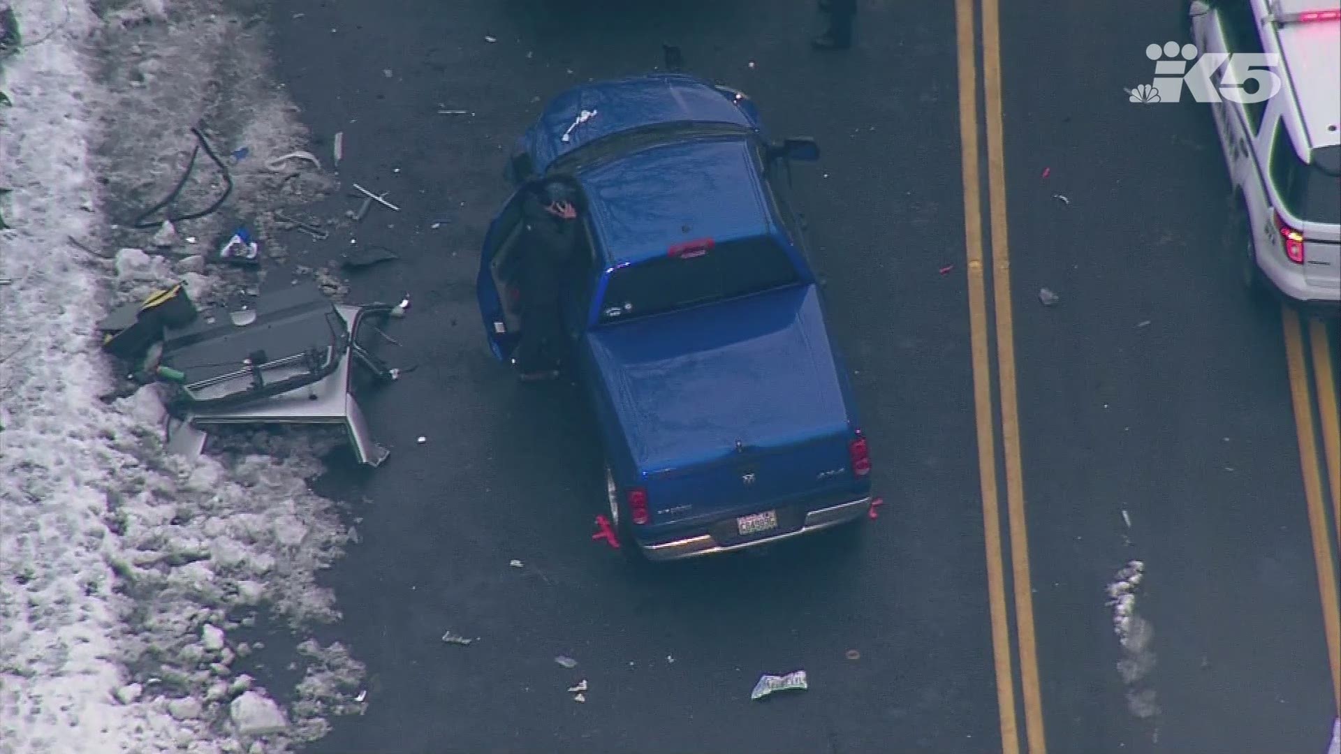 Pierce County Deputy injured in car crash