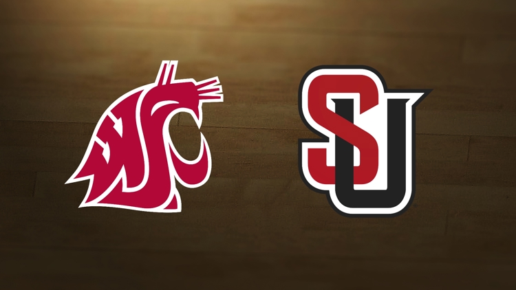Washington State Cougars and Seattle U. Redhawks logos.