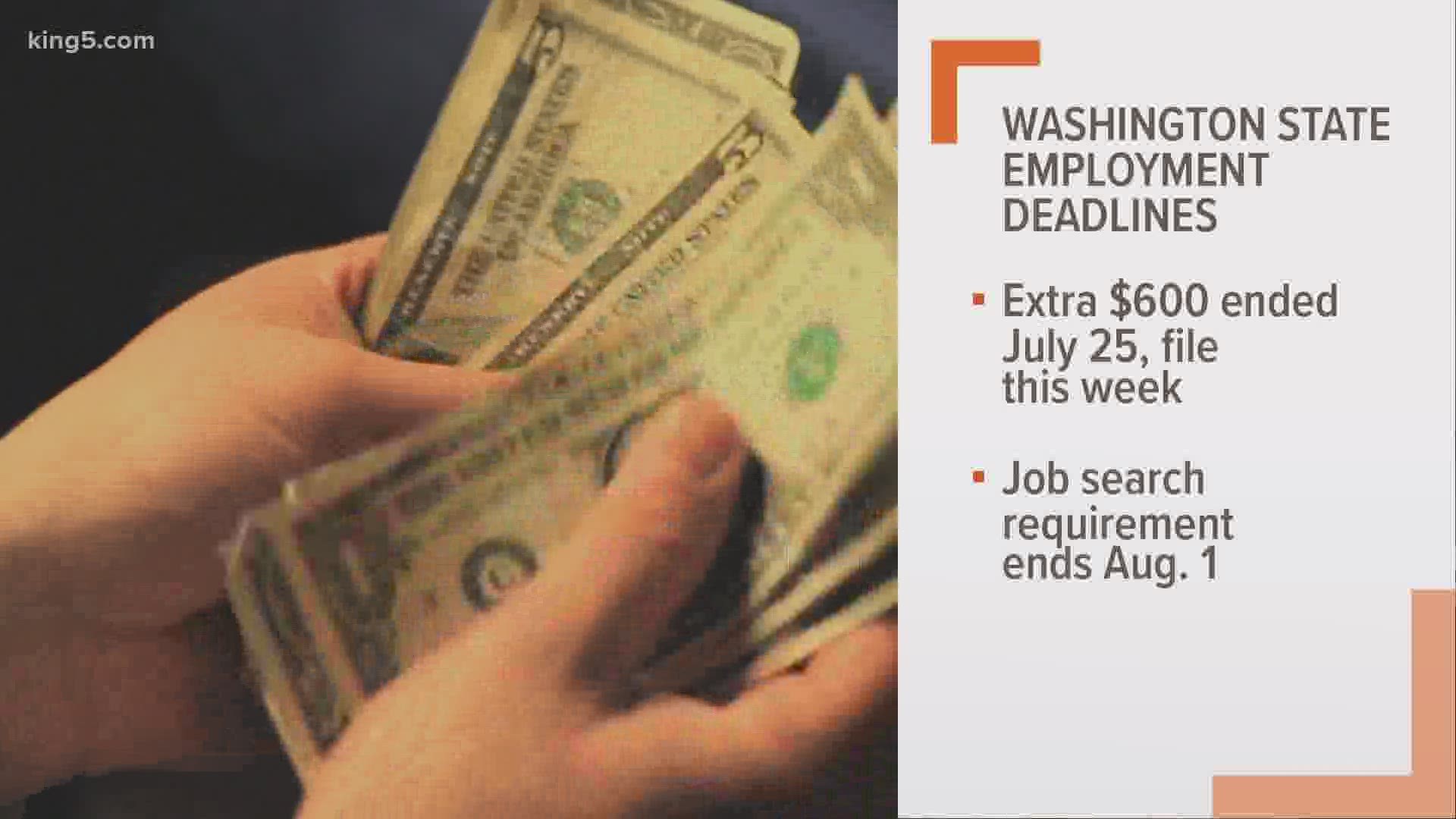 Big changes are coming to unemployment benefits in Washington state.