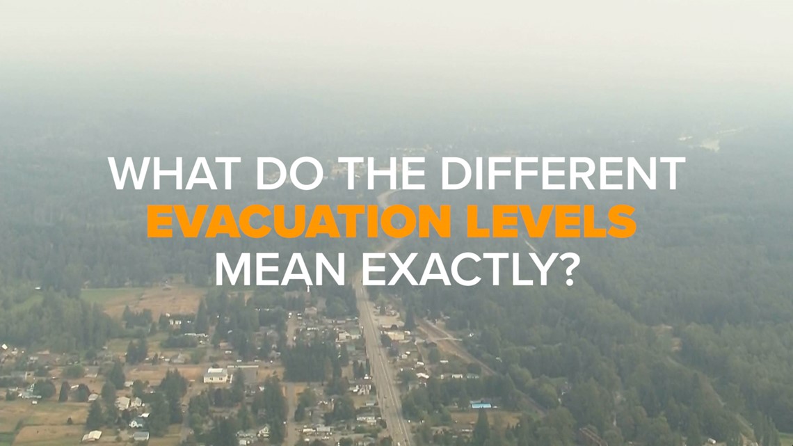What do different disaster evacuation levels mean?