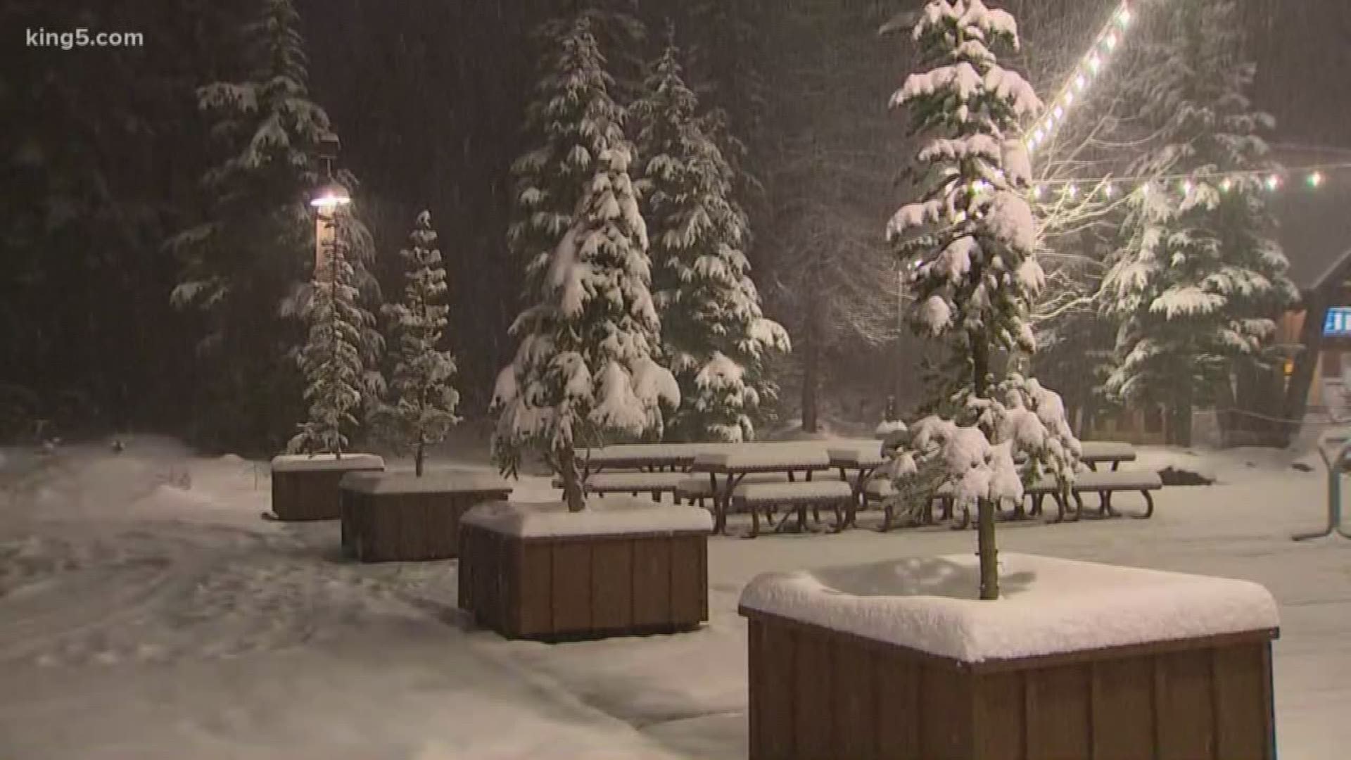 Students returning home for winter break will be met with snow conditions in the passes