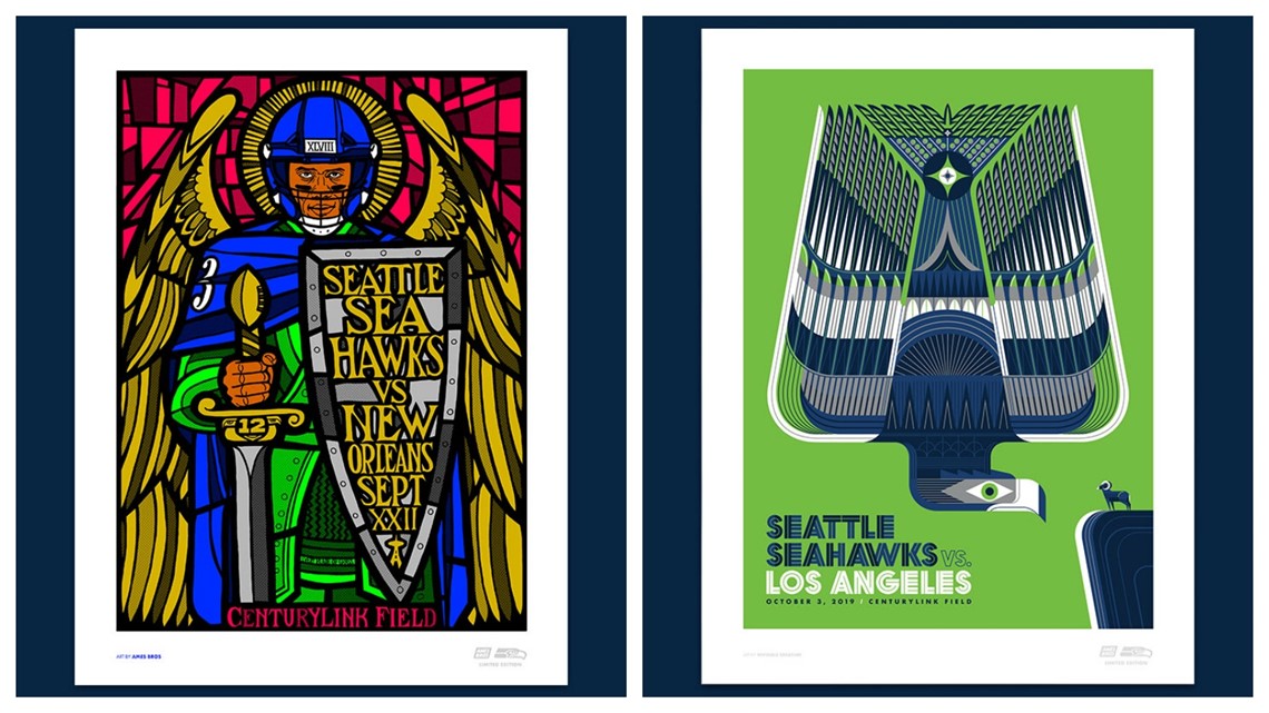 Seattle Seahawks Vs San Francisco 2019 Game Day Poster Ltd. 