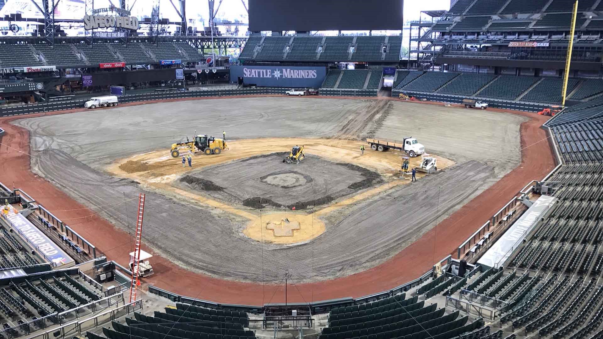 Safeco Field's new turf installed | king5.com