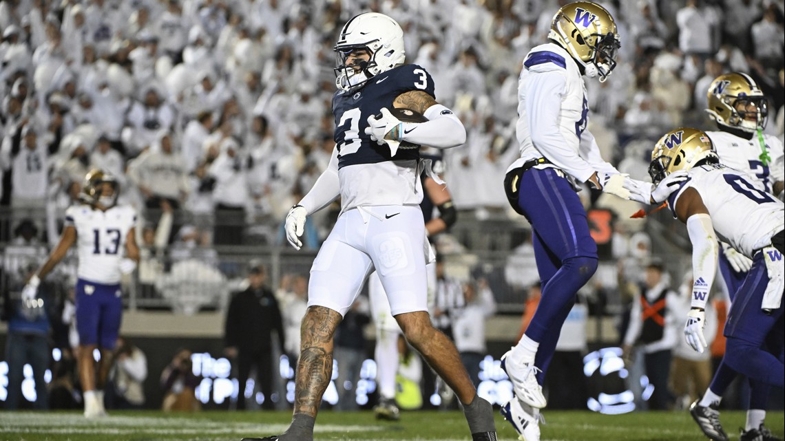 Warren scores 2 TDs as No. 6 Penn State routs Washington 35-6 | king5.com