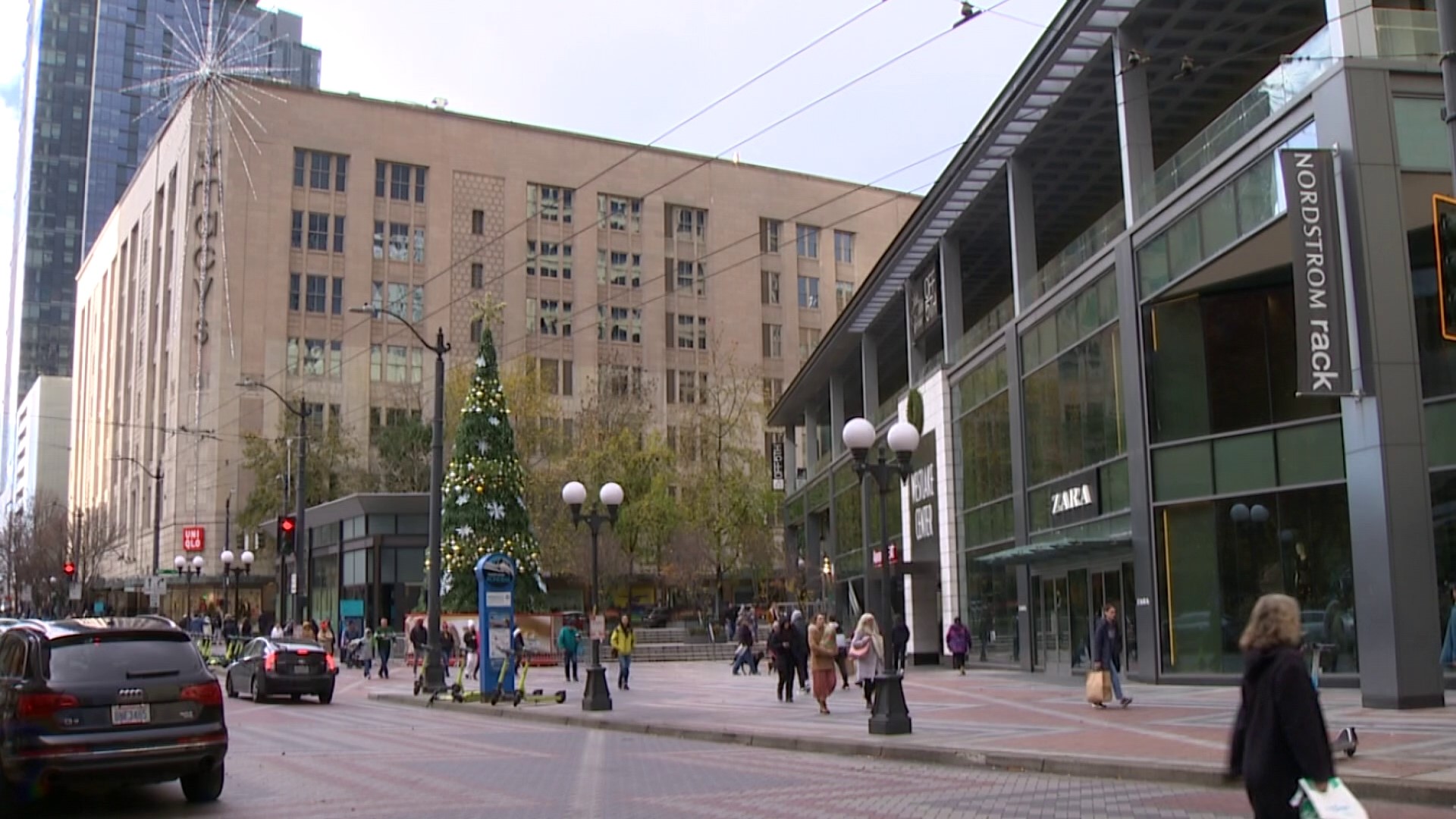 Shoppers say the downtown core has been packed in recent weeks, meaning the upward trend may stick through December.