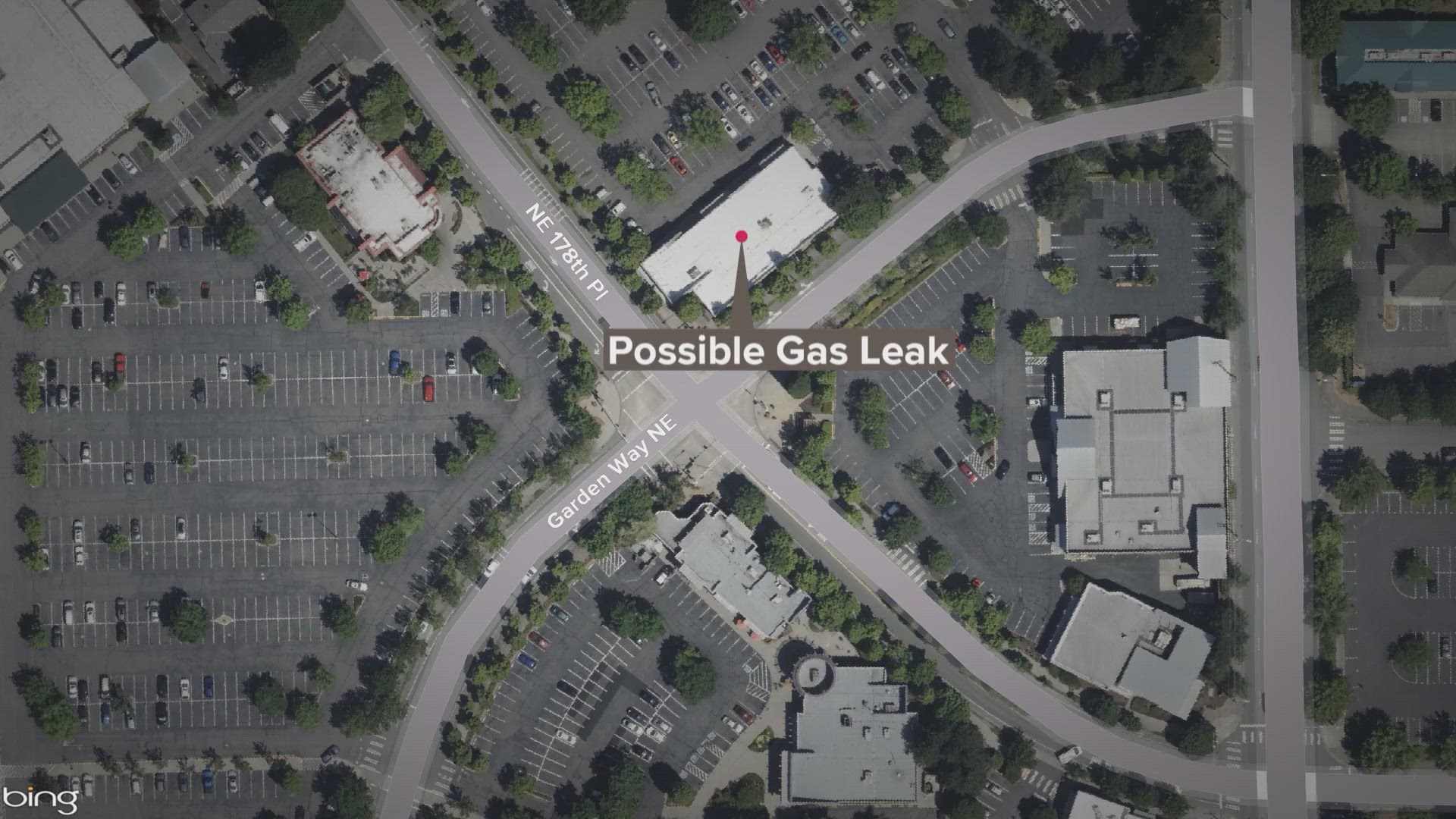 Eastside Fire and Rescue is investigating a possible natural gas leak near Garden Way NE and 178th Pl. in Woodinville