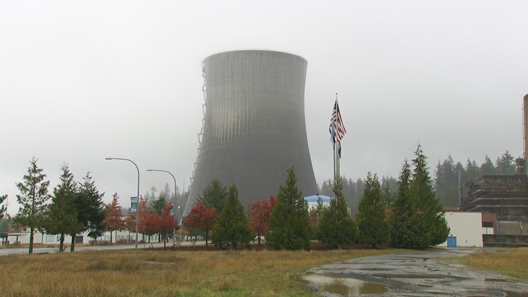Voitures de la centrale nucléaire Satsop