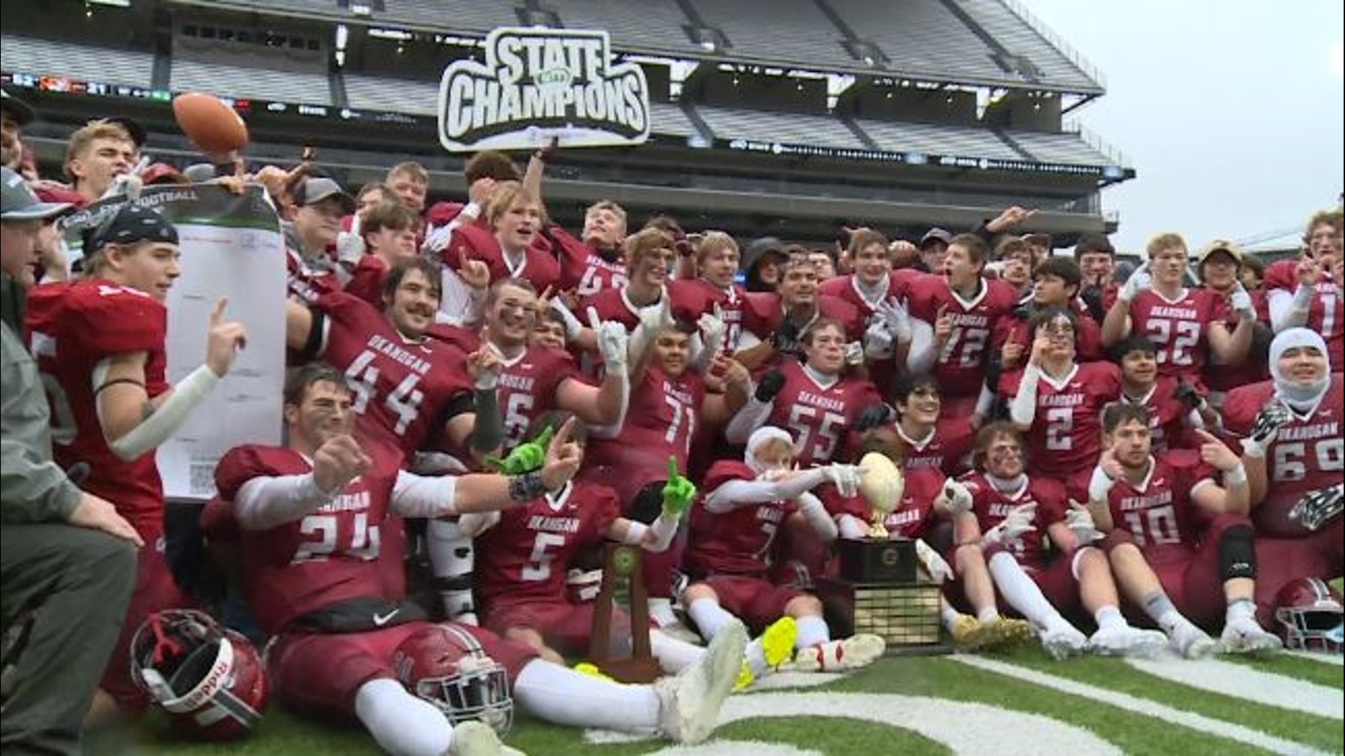 Highlights of Okanogan's 52-21 win over Napavine in the 2B State Final