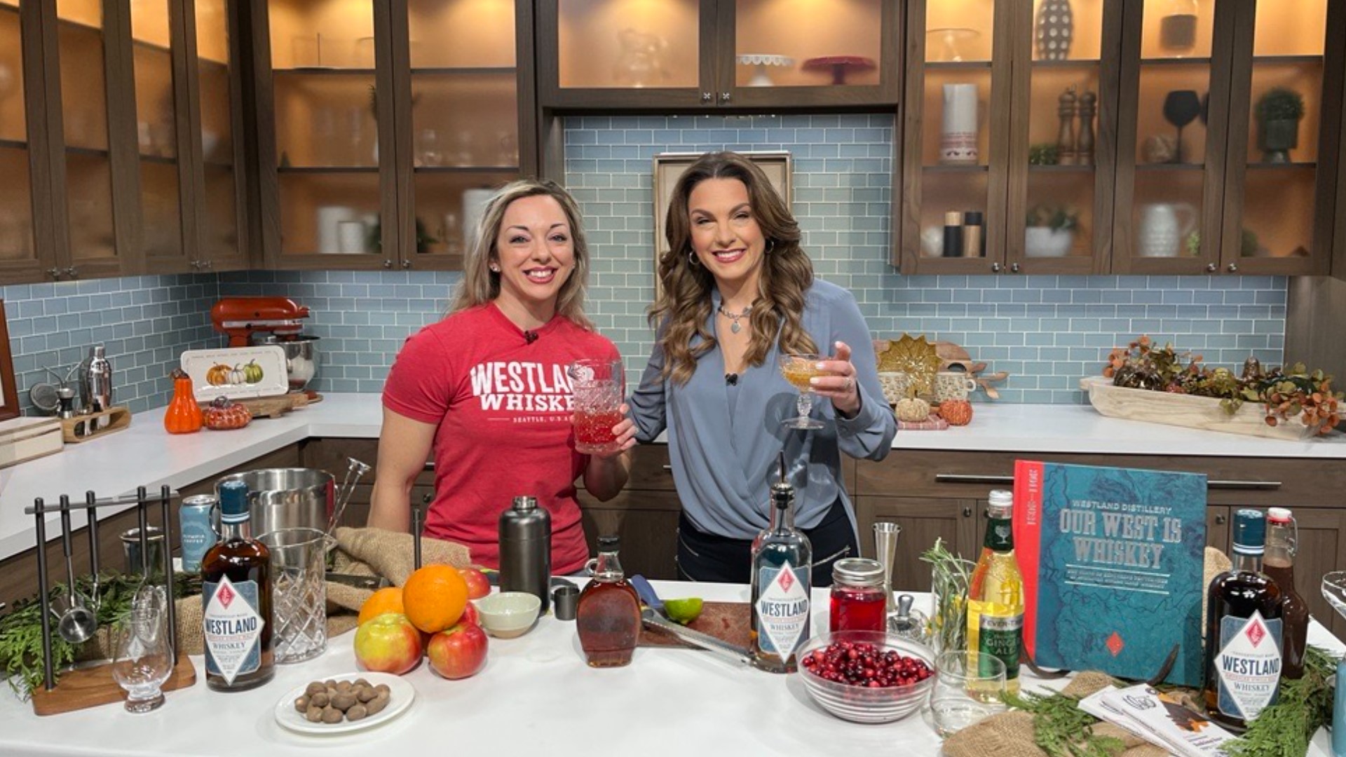 Jenna Sagmoen from Westland Distillery shows off three whiskey based drinks that are perfect to try during the holiday season.