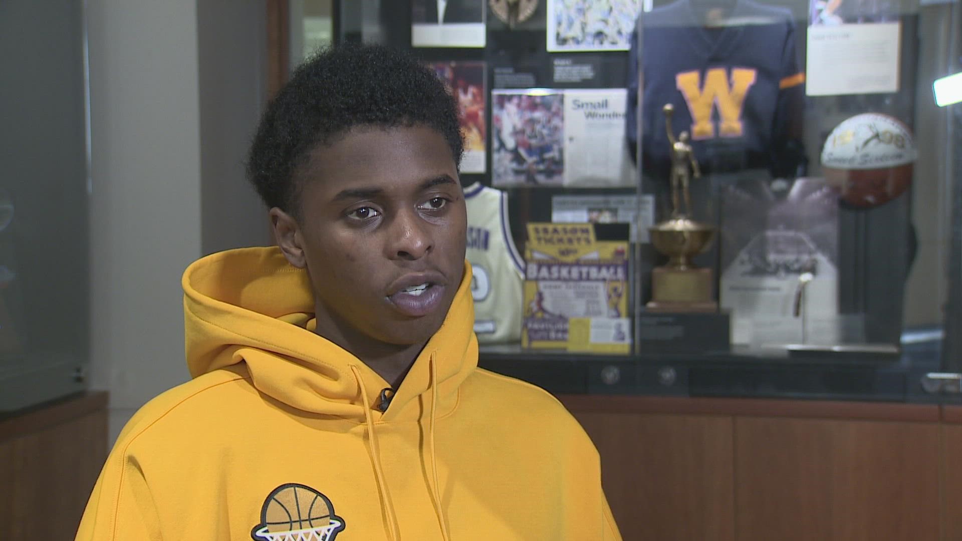 Huskies guard Noah Williams and his UW teammates face Williams' old team Saturday in Pullman. He talks about playing for the Cougars and now playing against them.