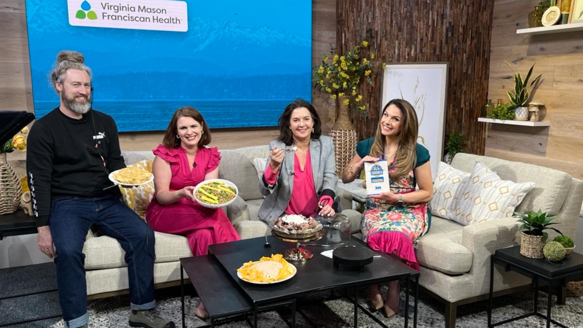 Members of the New Day Staff tackle retro recipes from a KING 5 Cookbook compiled back in 1990. #newdaynw