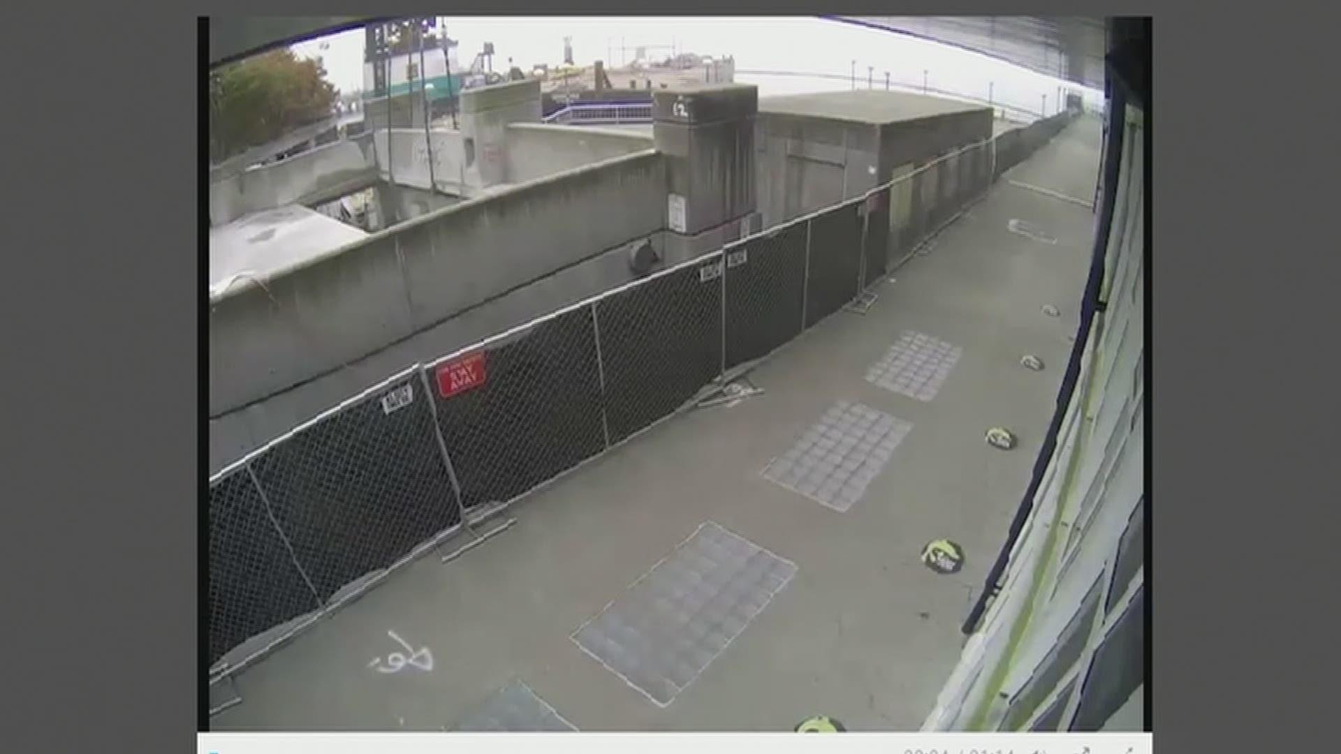 Jessica Murphy, Office of the Waterfront construction program manager, describes footage that shows Pier 58 in Seattle collapse on Sept. 13, 2020.