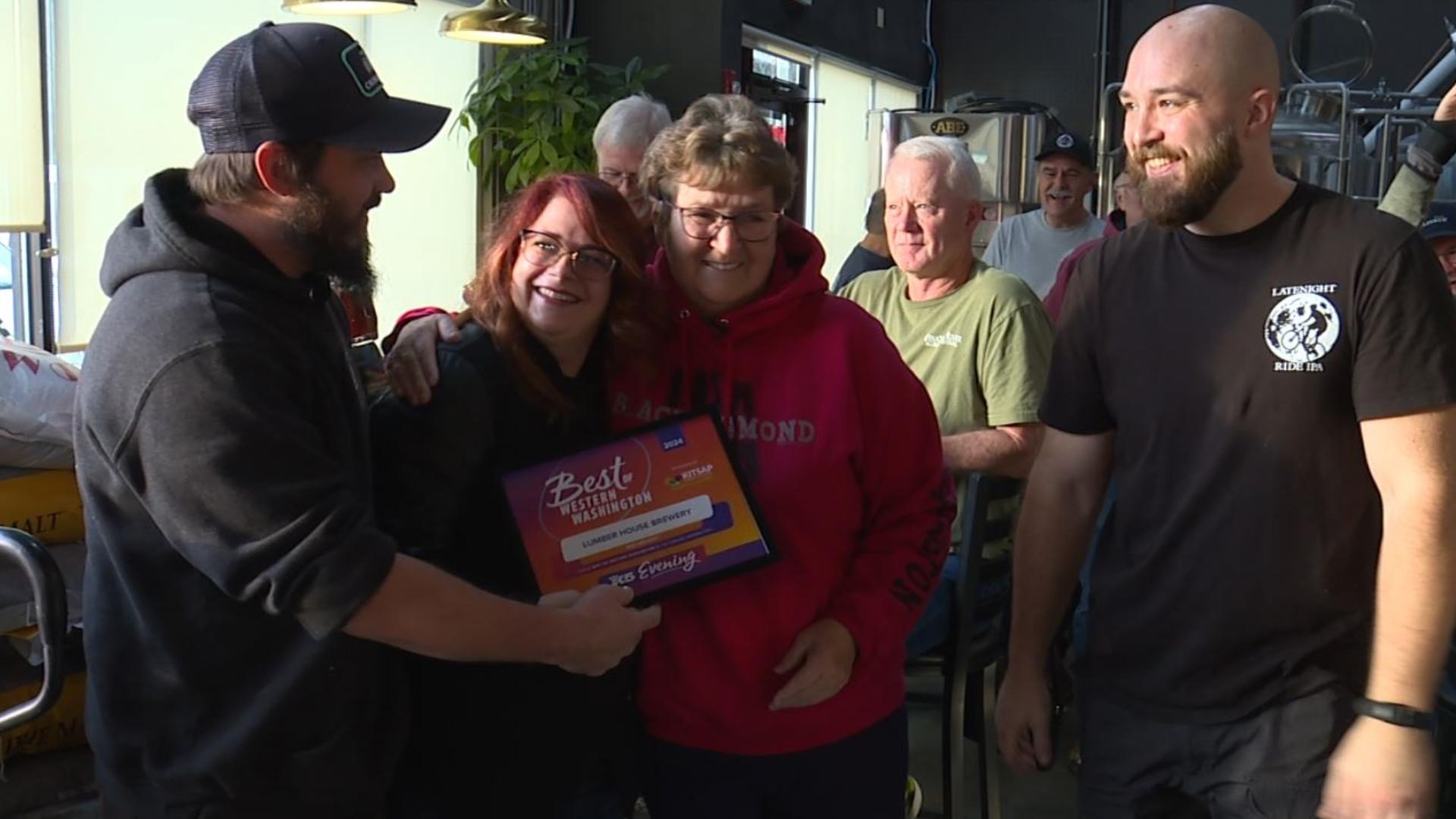 Lumber House Brewery voted Best Brewery in 2024's Best of Western Washington viewers poll. #k5evening