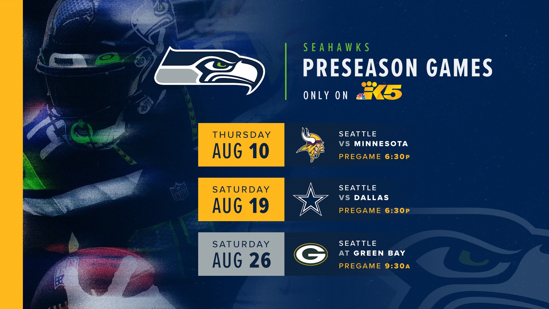 How To Watch Seahawks-Vikings Preseason NFL Game | King5.com