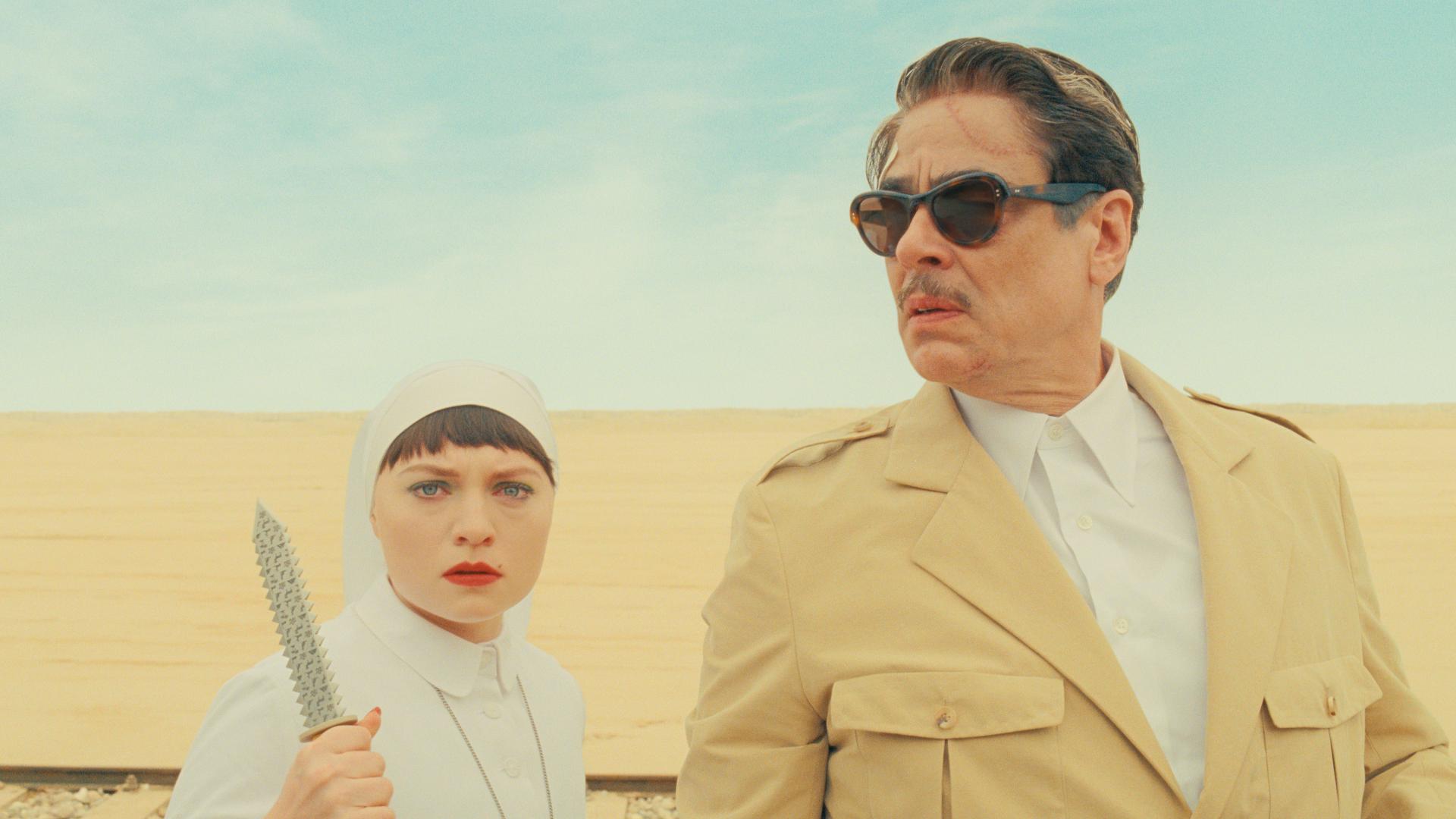 A knife wielding pipe smoking Mia Threapleton steals the scenes in Wes Anderson's newest movie. #k5evening