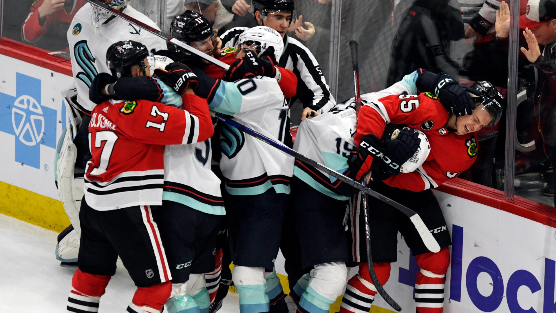 Blackhawks Get Goals From Dickinson, 3 Others, Top Kraken 4-3 | King5.com