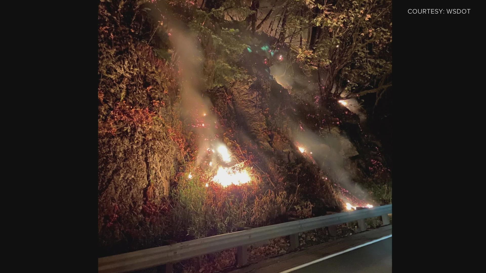 The Bolt Creek Fire, now over 11,000 acres, is so close to the roadway, officials have closed parts of Hwy 2 near Skykomish